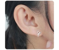 Reindeer Shape With Silver Stud Earrings STS-5515